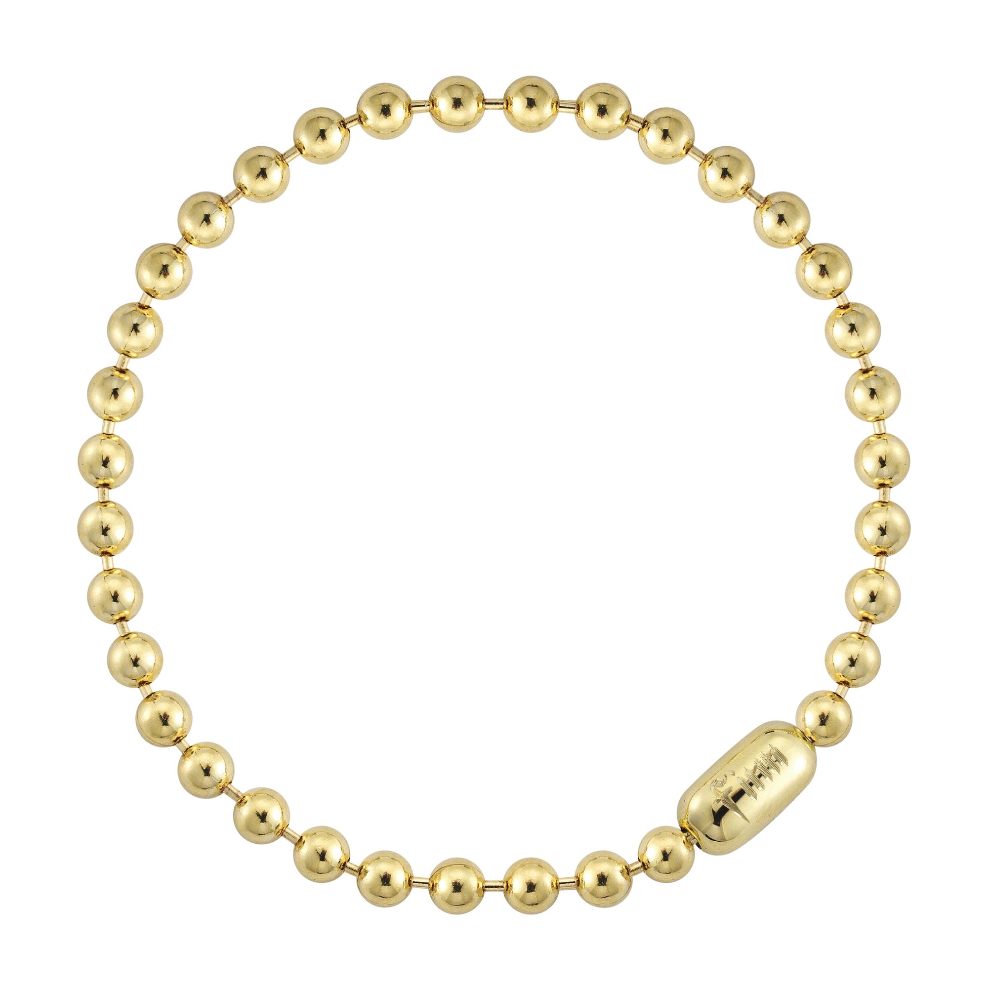 solid gold ball chain bracelet by finn 