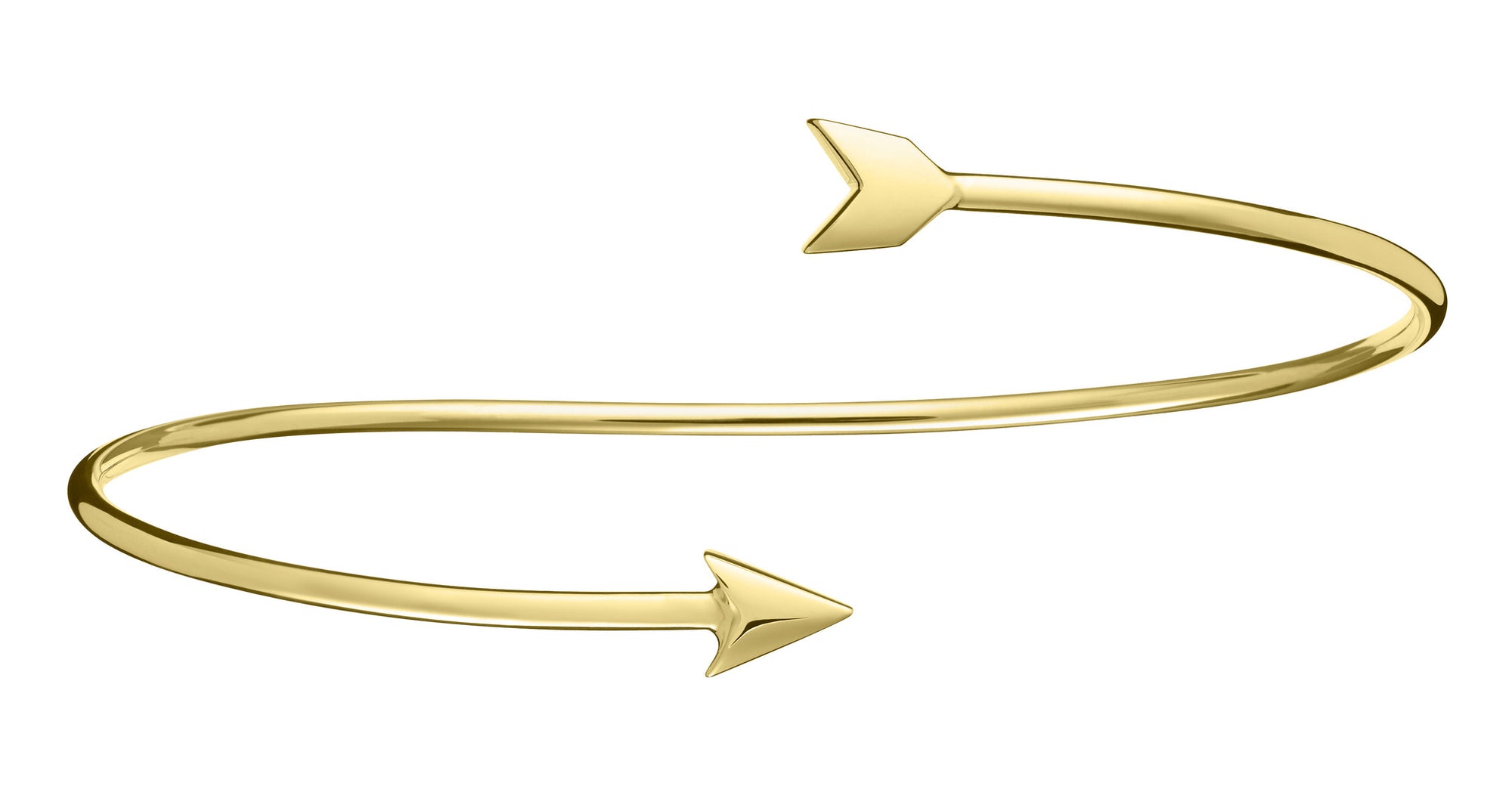 18k gold Arrow Bangle bracelet  - Finn by Candice Pool Neistat