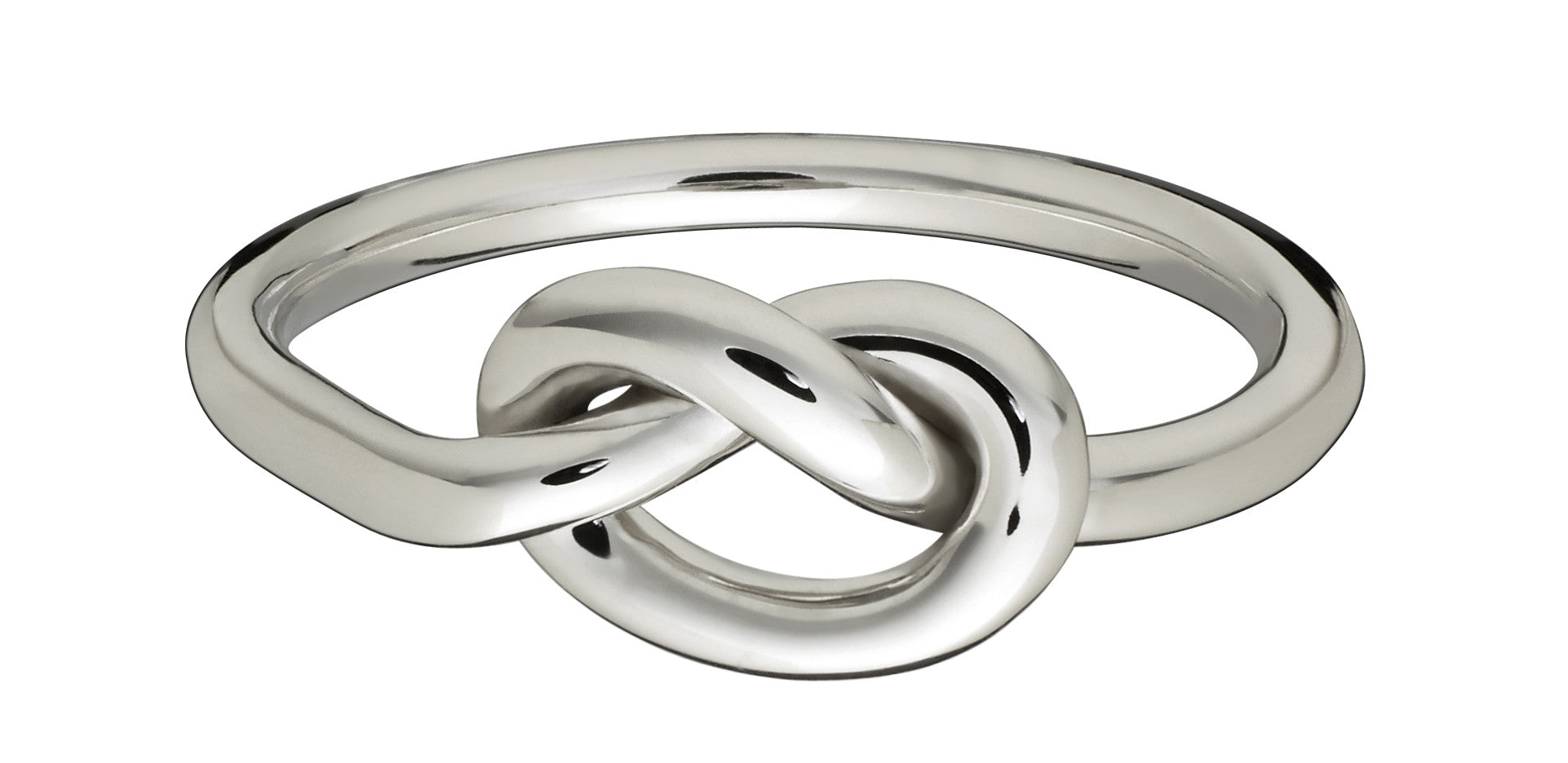 White gold knot ring Clearance