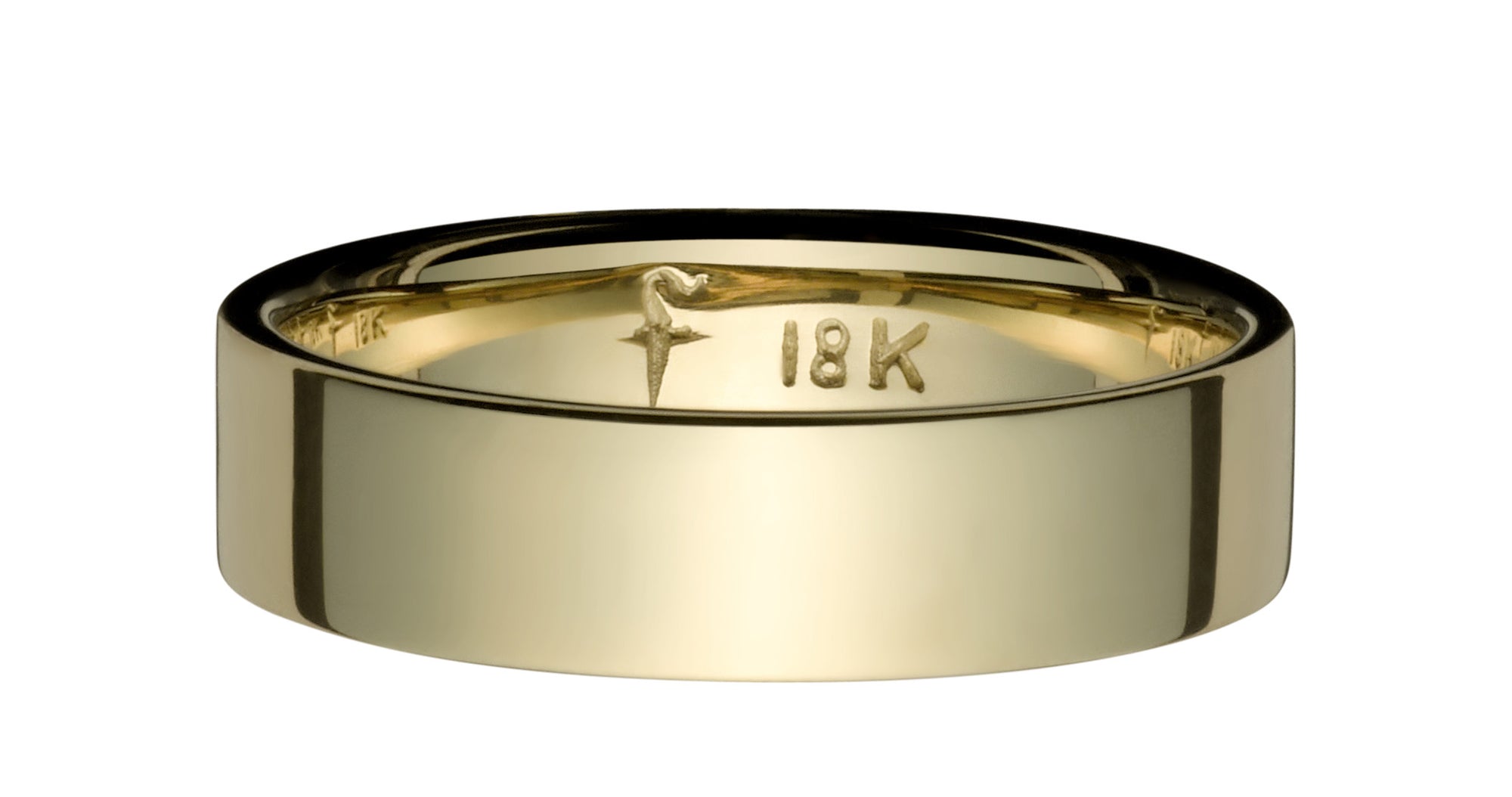 the most comfortable 18k yellow gold band ring for both men and women by finn by candice pool neistat