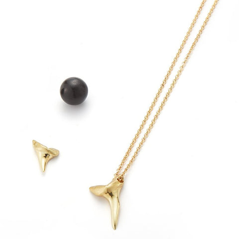 shark tooth necklace finn jewelry