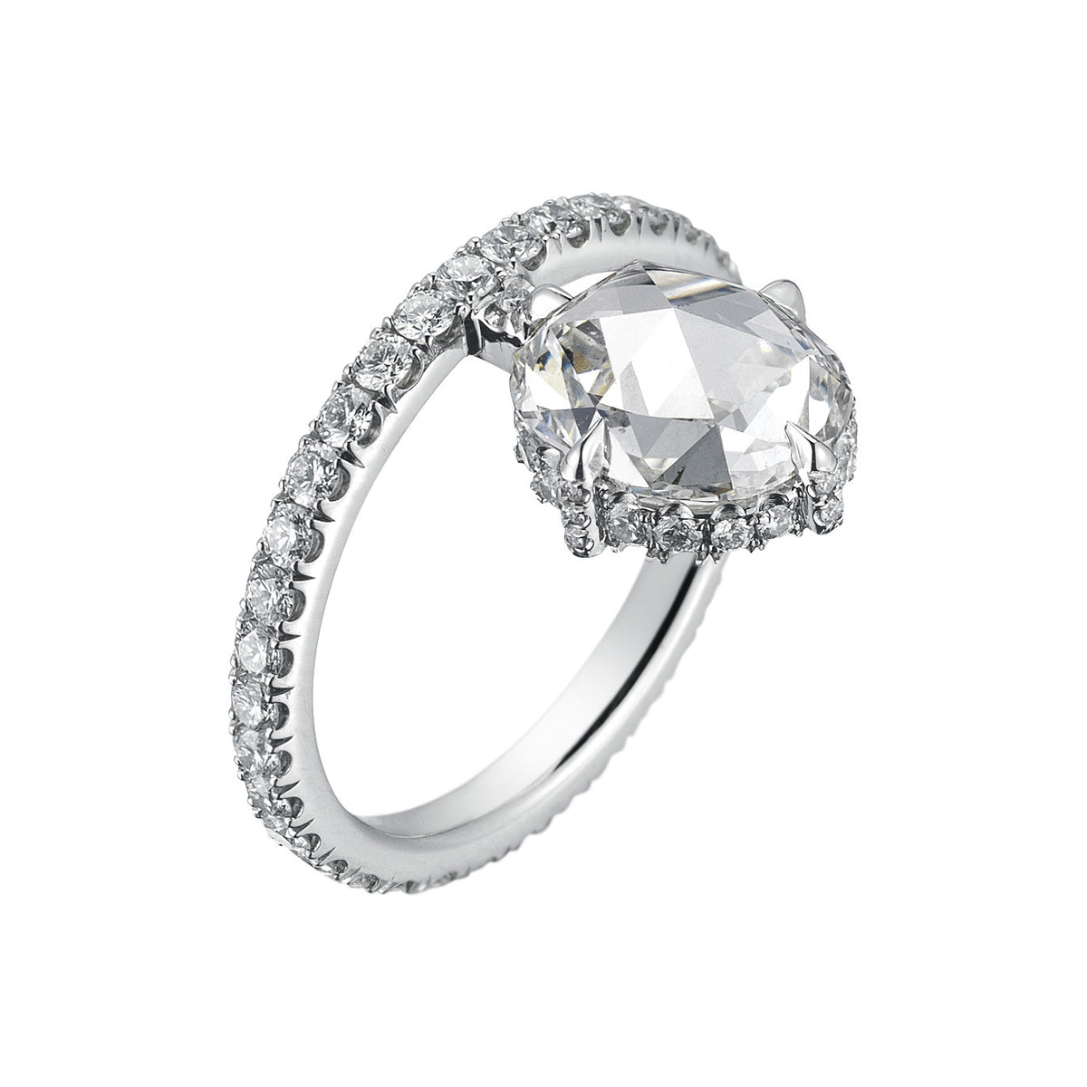 June Rose Cut Engagement Ring – Finn