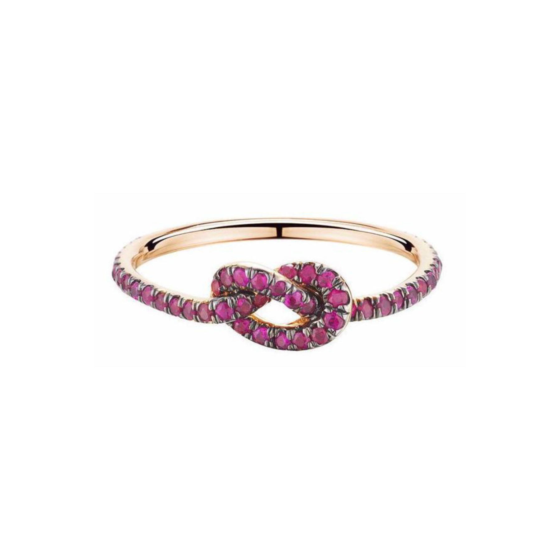 RUBY LOVE KNOT RING