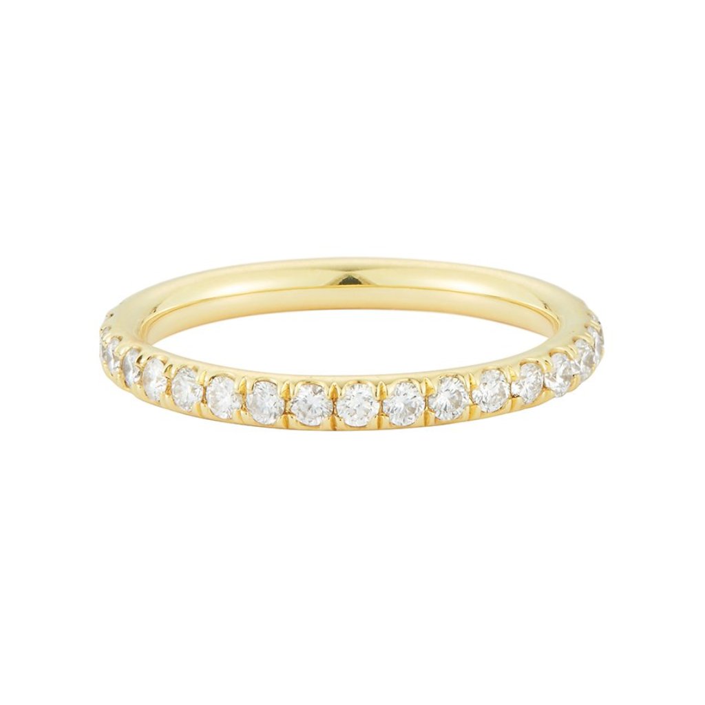 Large White Diamond Eternity band with .691 cts of diamonds by Finn by Candice Pool Nesitat