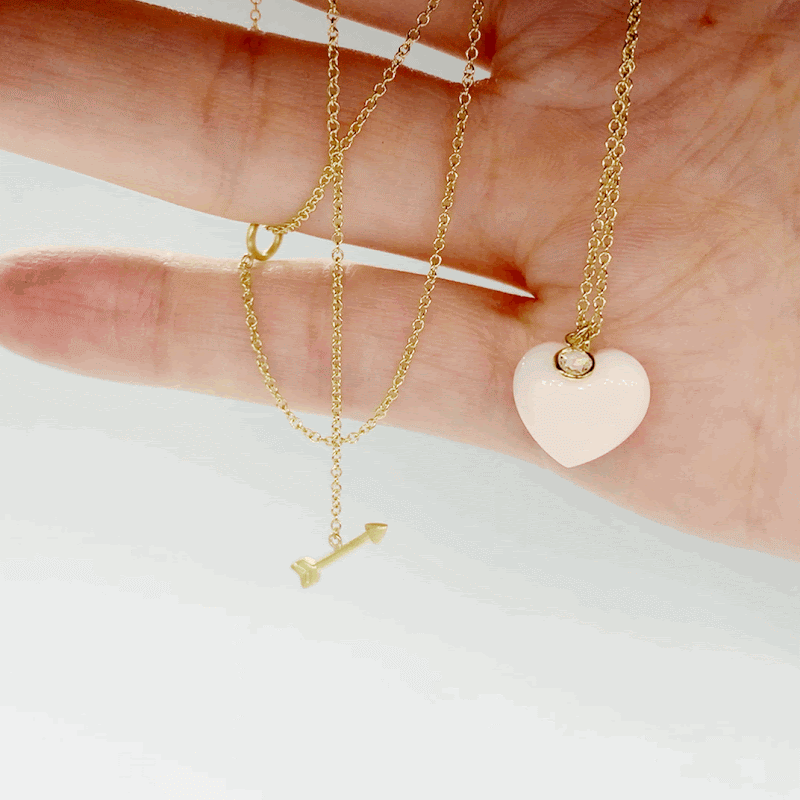 HEART AND ARROW NECKLACE