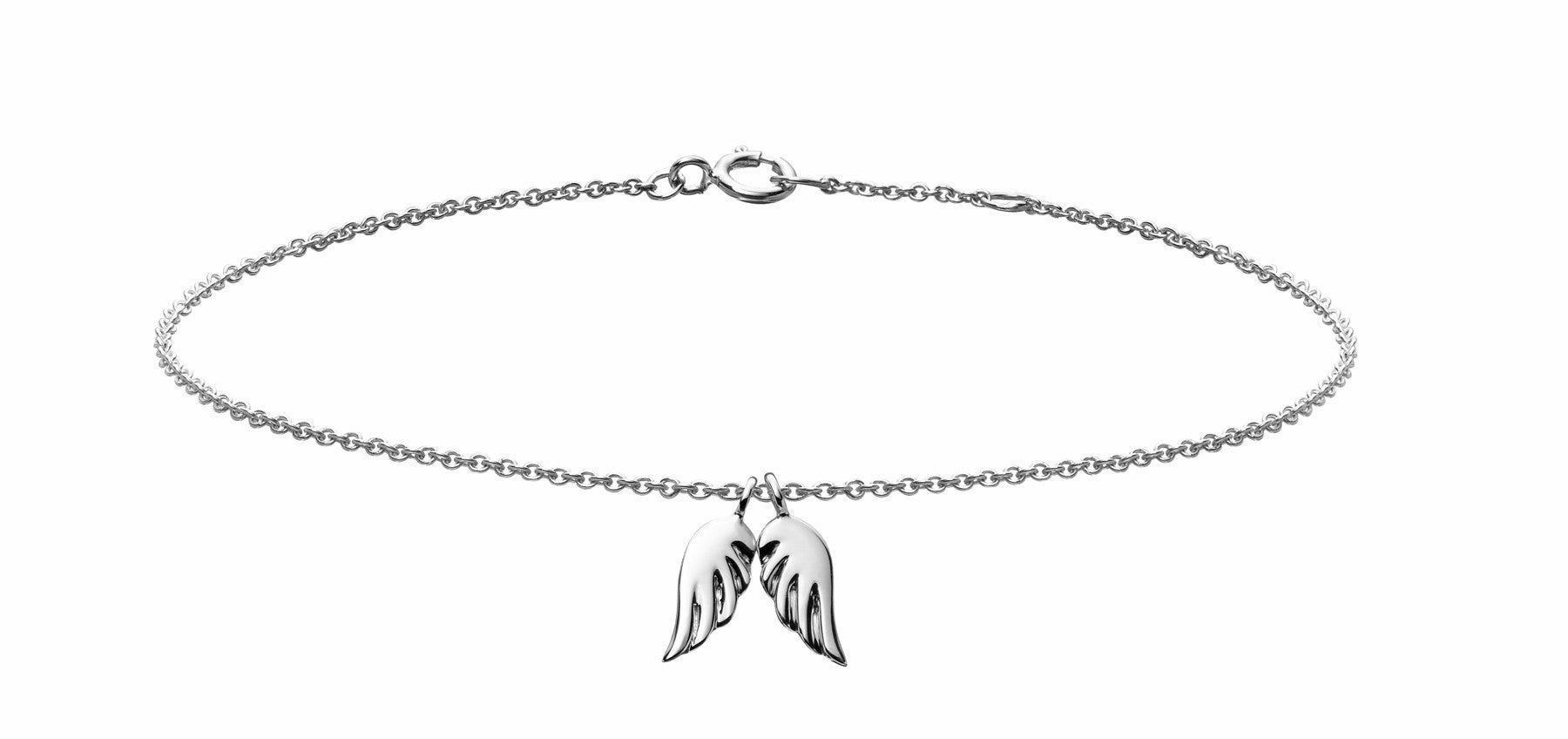 angel wings charm bracelet in 18k white gold by finn by candice pool neistat 