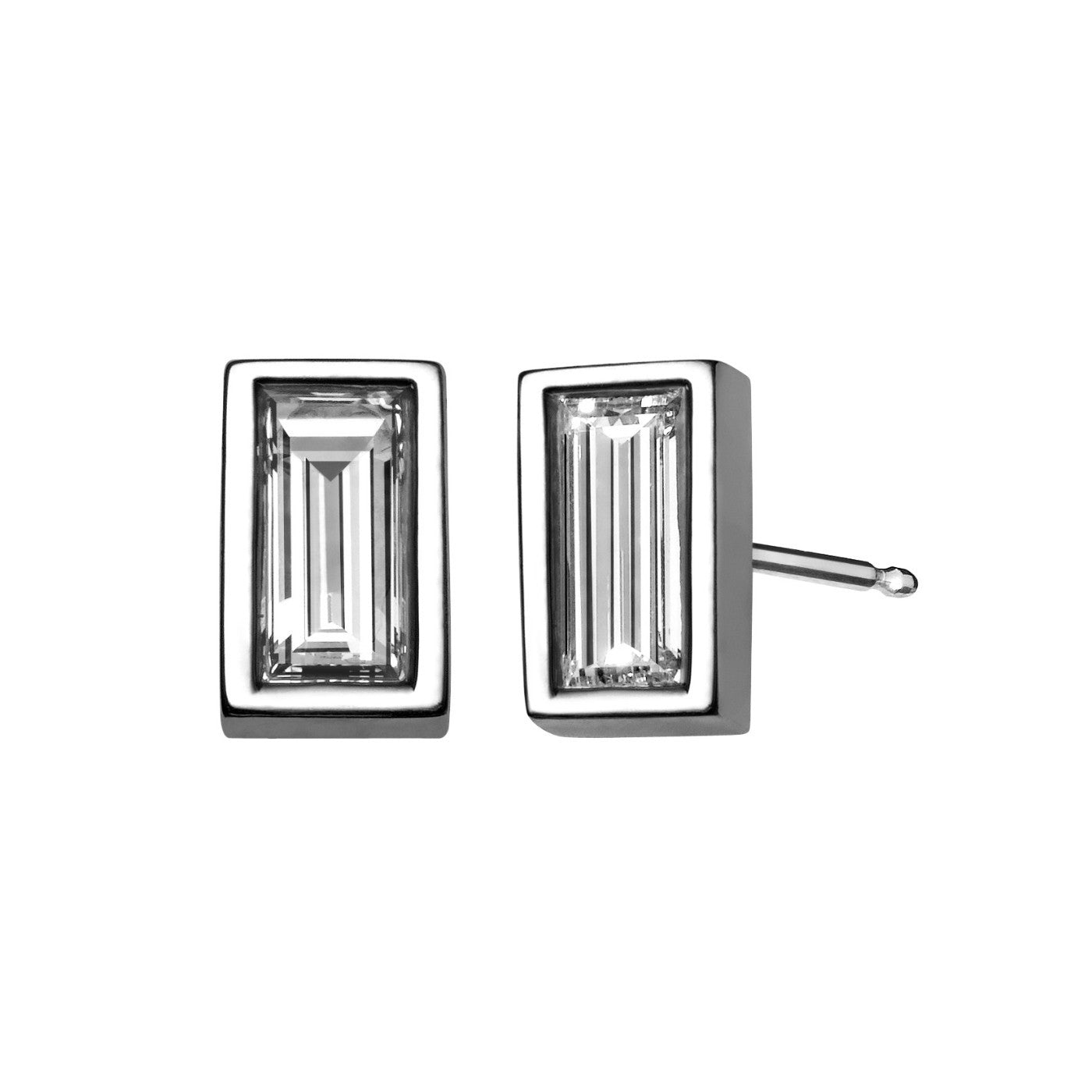Baguette Diamond Studs .25 Carats Finn Jewelry