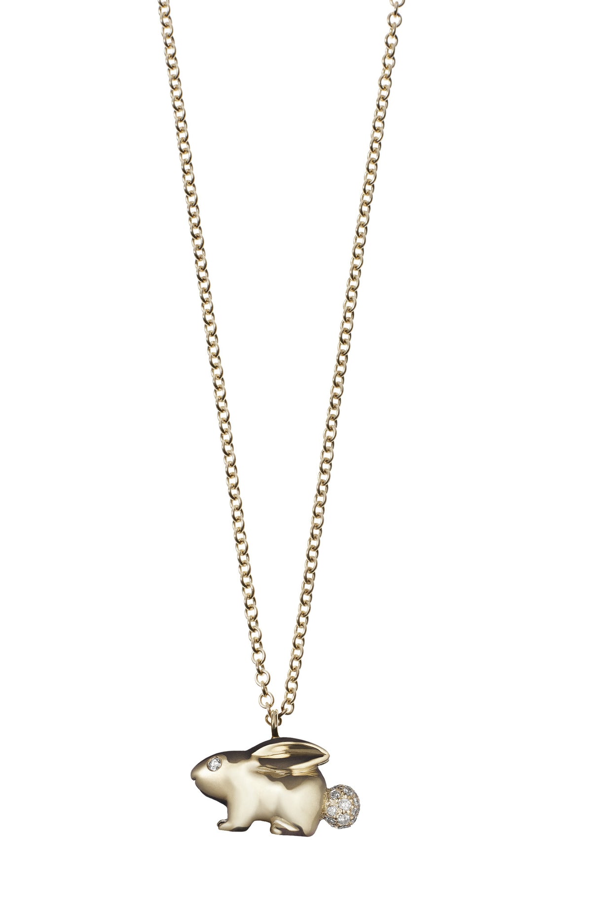 SOLID GOLD RABBIT NECKLACE – Finn