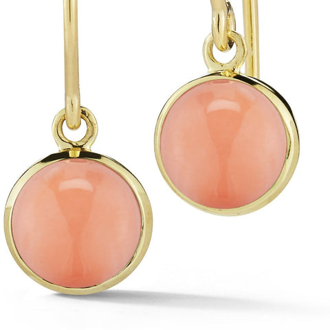 coral gold earrings finn jewelry