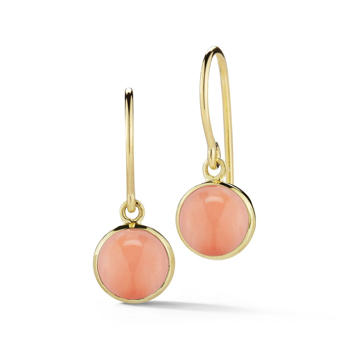 coral gold earrings finn jewelry