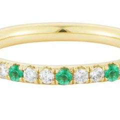 Emerald and Diamond Speckled Eternity Band by Finn  by Candice Pool Neistat