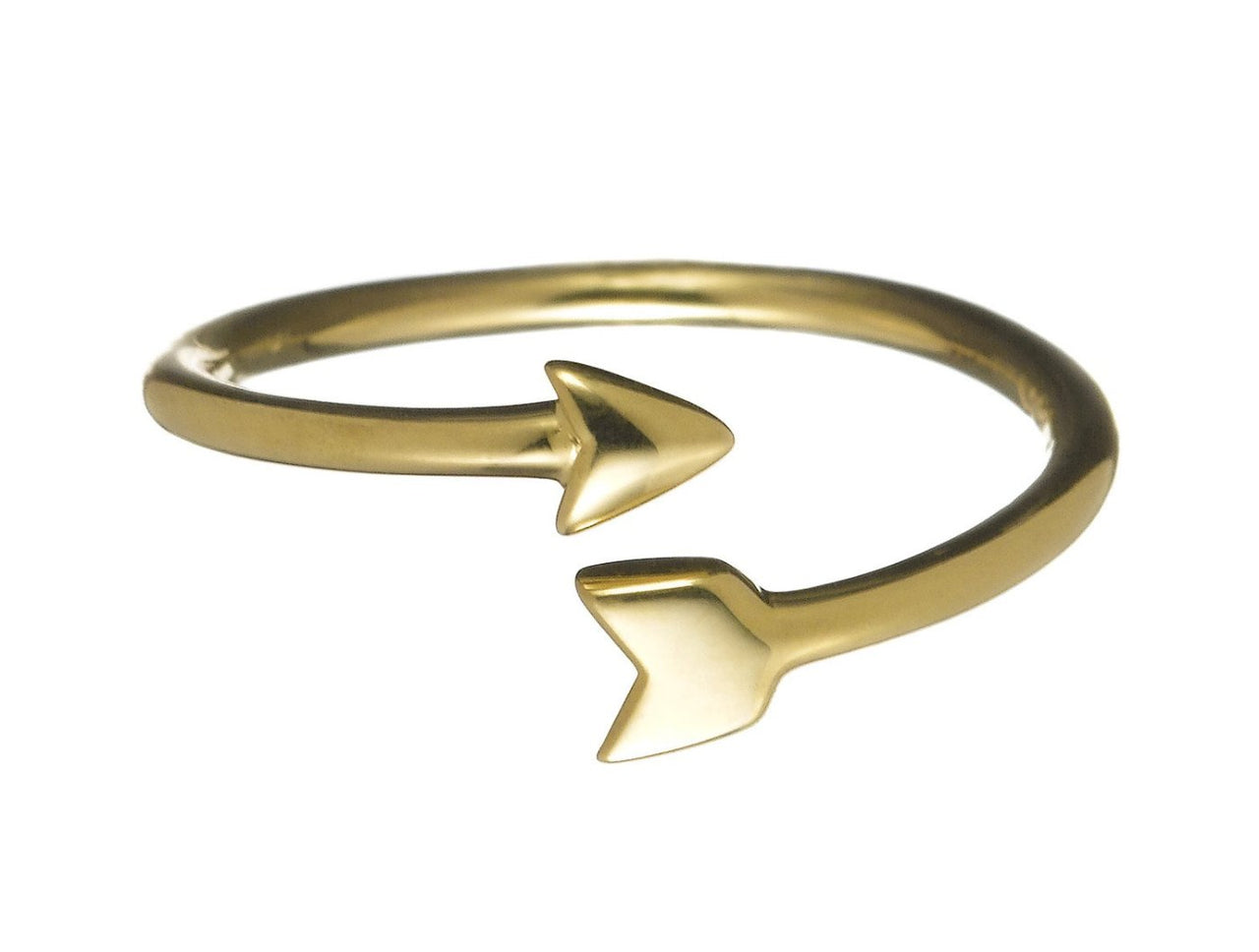 everyday dainty 18k gold arrow ring by finn by candice pool neistat