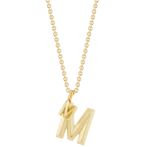 Large Simple Letter Necklace