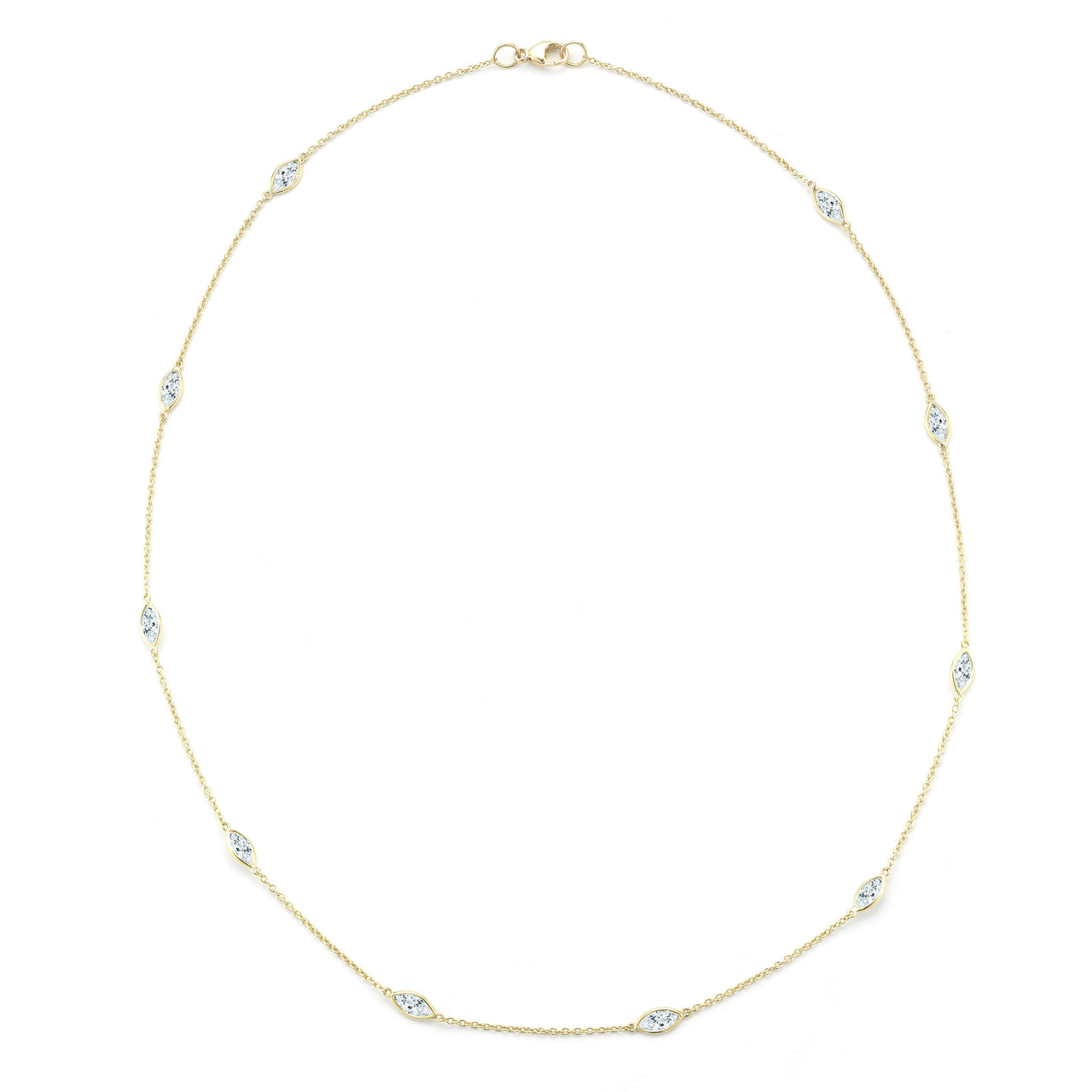 Marquise Diamond Necklace – Finn