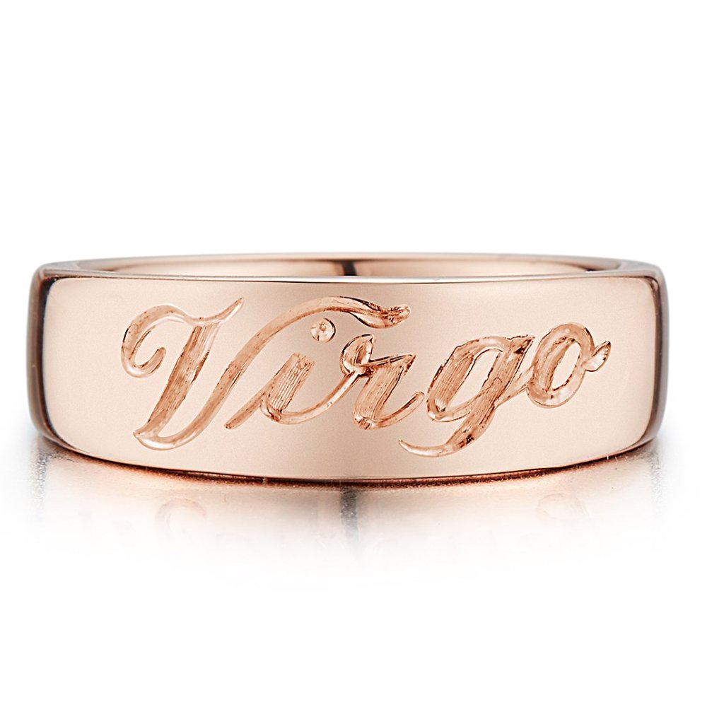Personalized Zodiac Pinky Ring