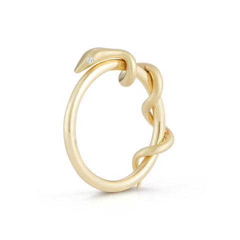 gold snake ring by Finn Jewelry NYC by Candice Pool Neistat