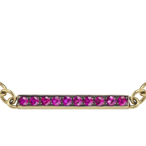 Ruby Bar Bracelet