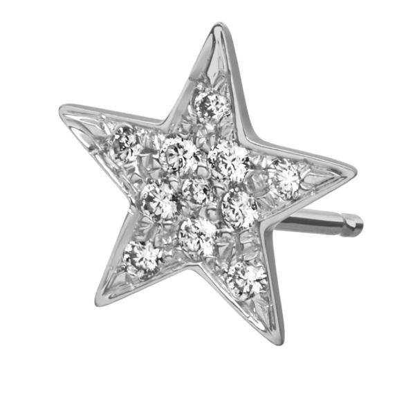 SMALL PAVE STAR STUDS