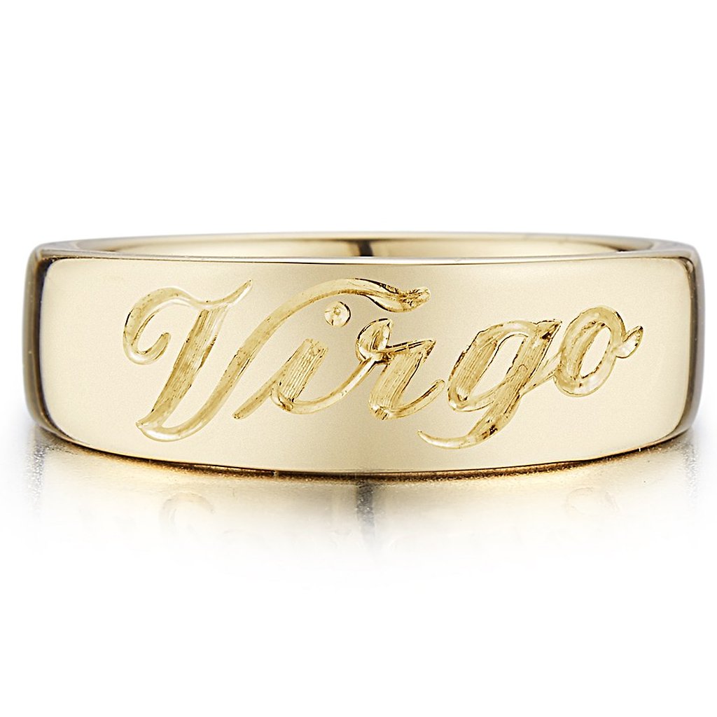 Personalized Zodiac Pinky Ring