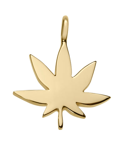 cute marijuana leaf weed symbol in 18k gold on adjustable string cord bracelet by finn by candice pool neistat